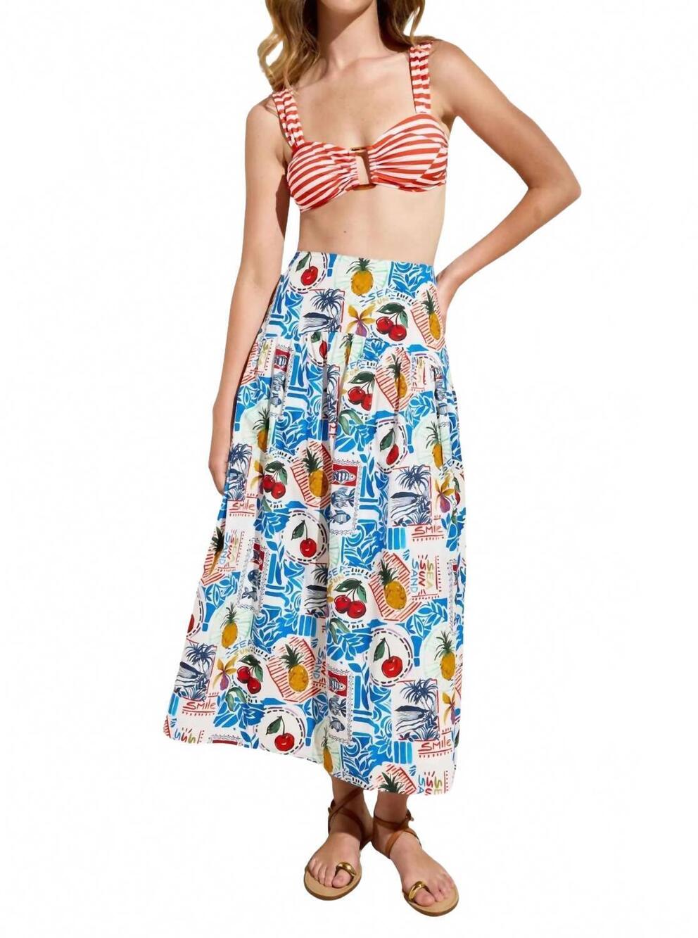 NEW MARIE OLIVER vicki skirt in postcard